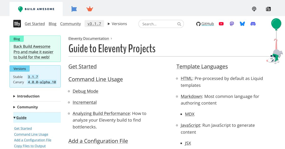 Eleventy Projects — Eleventy
