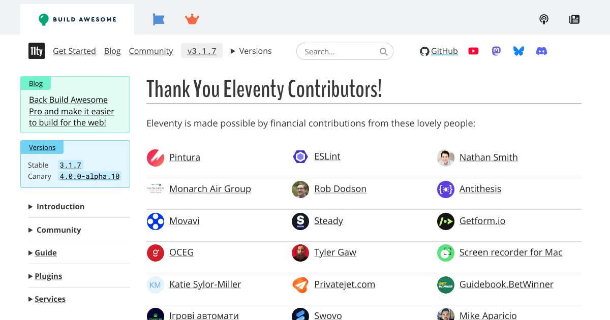 Eleventy Documentation — Eleventy