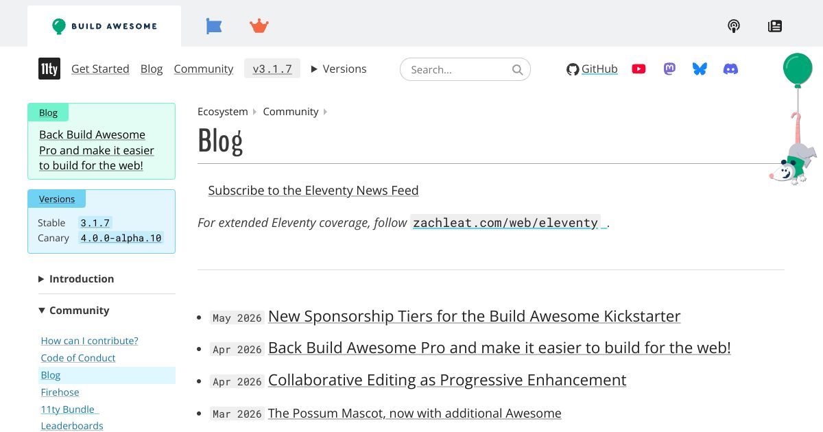 Blog — Eleventy